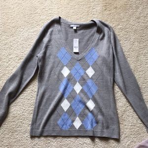 NWT NY&co argyle sweater